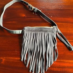 Lord and Taylor fringe belt bag